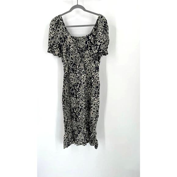 Ba&sh Macha Floral Midi Wrap Dress In Marine - Picture 3 of 13
